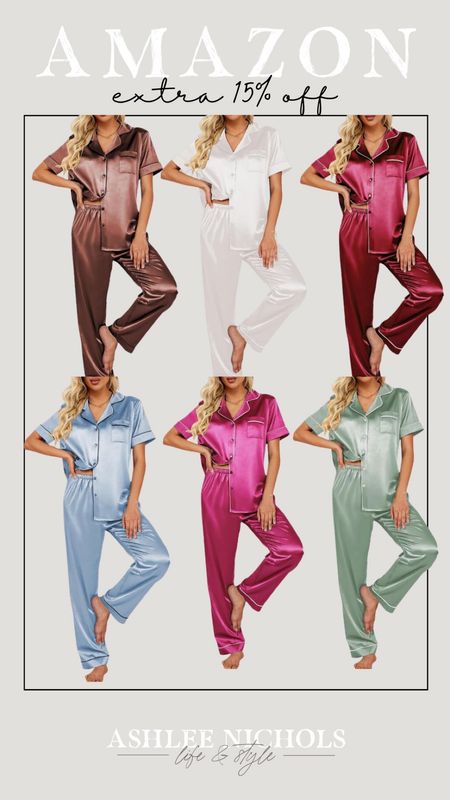 Amazon silk pajamas extra 15% off