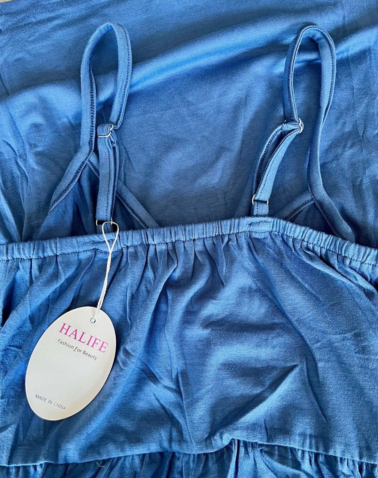 Halife Womens Flowy Tiered Maxi Dress Sleeveless Summer Sundresses Adjustable Straps Long Beach S... | Amazon (US)