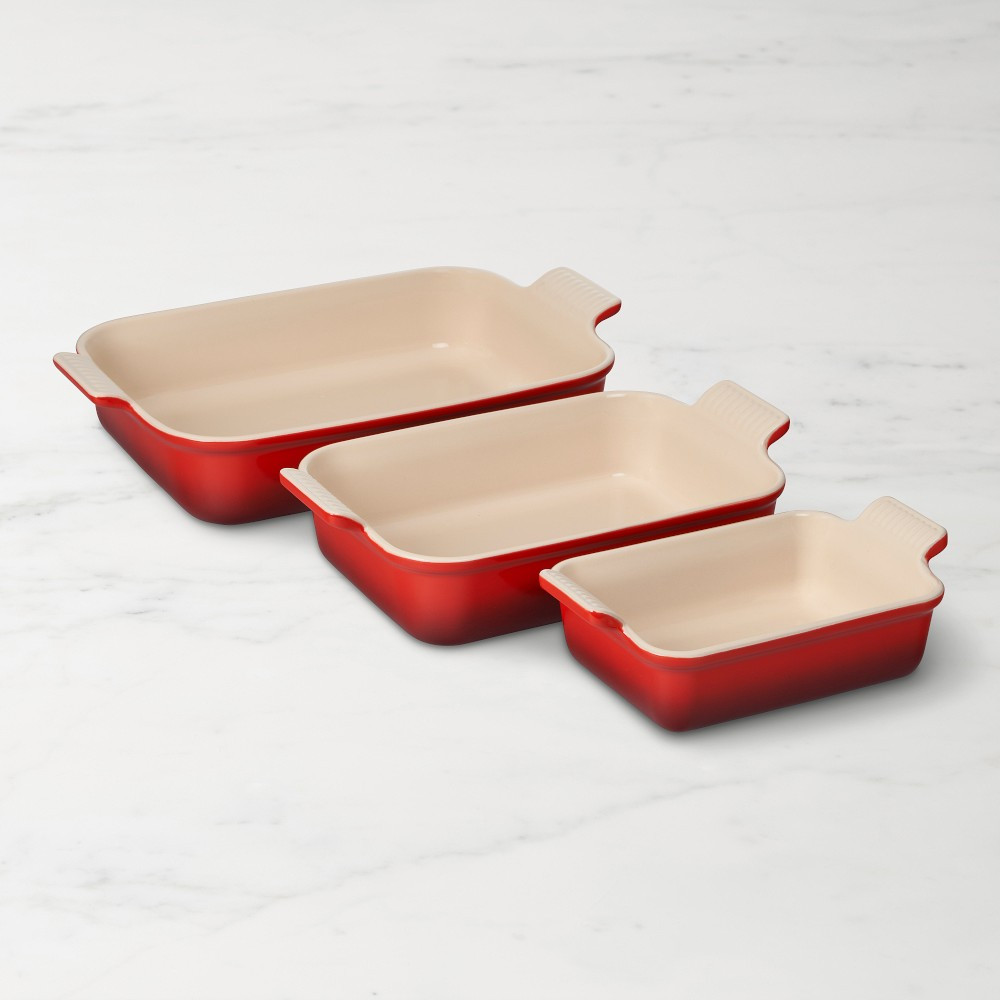 Le Creuset Heritage Open Rectangular Dishes, Set of 3 | Williams-Sonoma