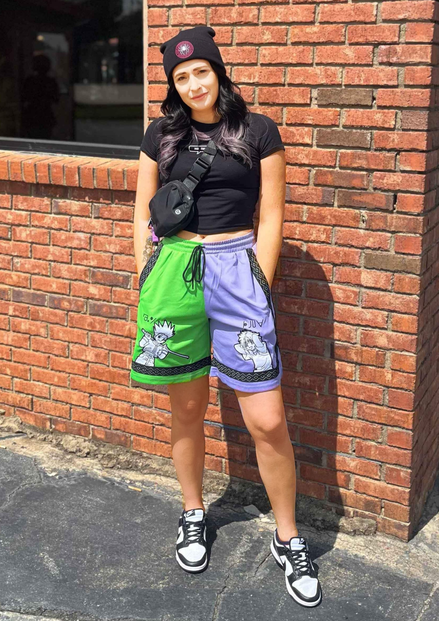 💜💚 sunday sunshine 💜💚 is it too early for beanie season? i think now. Shorts are from atsuko! My favorite place for anime gear 🫶🏻

#LTKshoecrush #LTKstyletip #LTKSeasonal