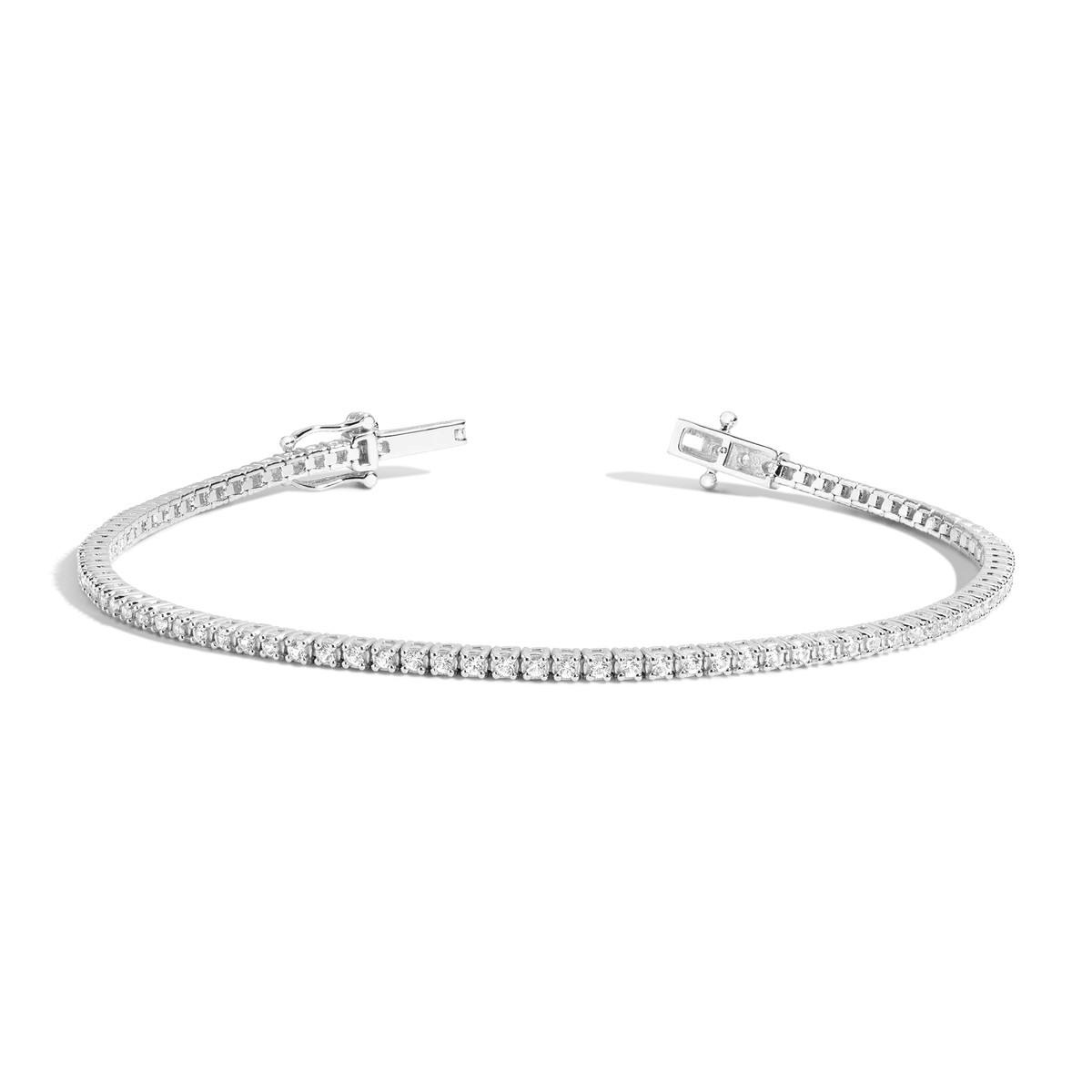 Petite Lab Grown White Sapphire Tennis Bracelet | AUrate New York