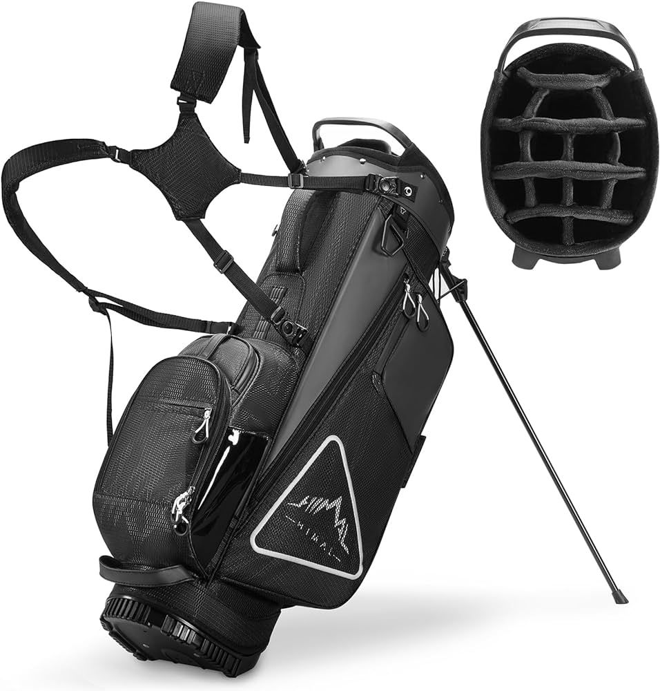 Golf Stand Bag 14 Way Top Dividers– Durable Golf Bag with Stand Multiple Pockets and Detachable... | Amazon (US)