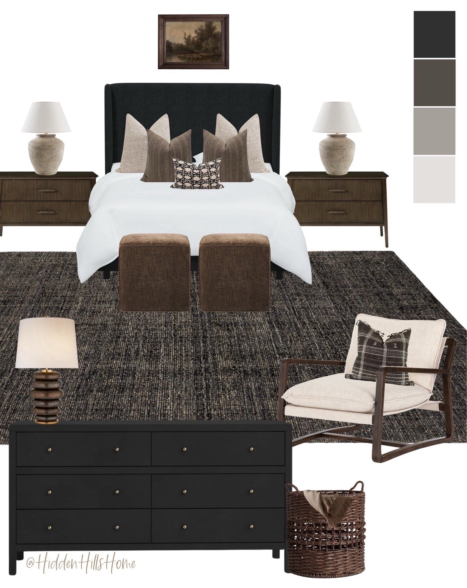 Moody bedroom design, masculine bedroom mood board, master bedroom mood board #bedroom 



#LTKHome #LTKSeasonal #LTKSaleAlert