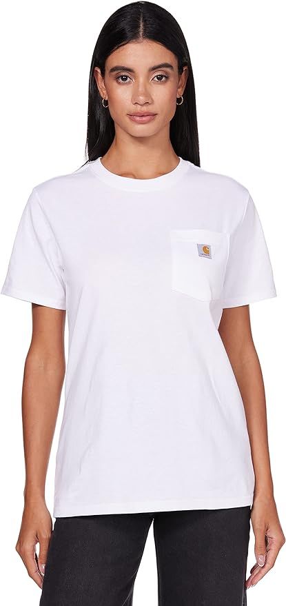 Carhartt Women's Loose Fit Heavyweight Short-Sleeve Pocket T-Shirt | Amazon (US)