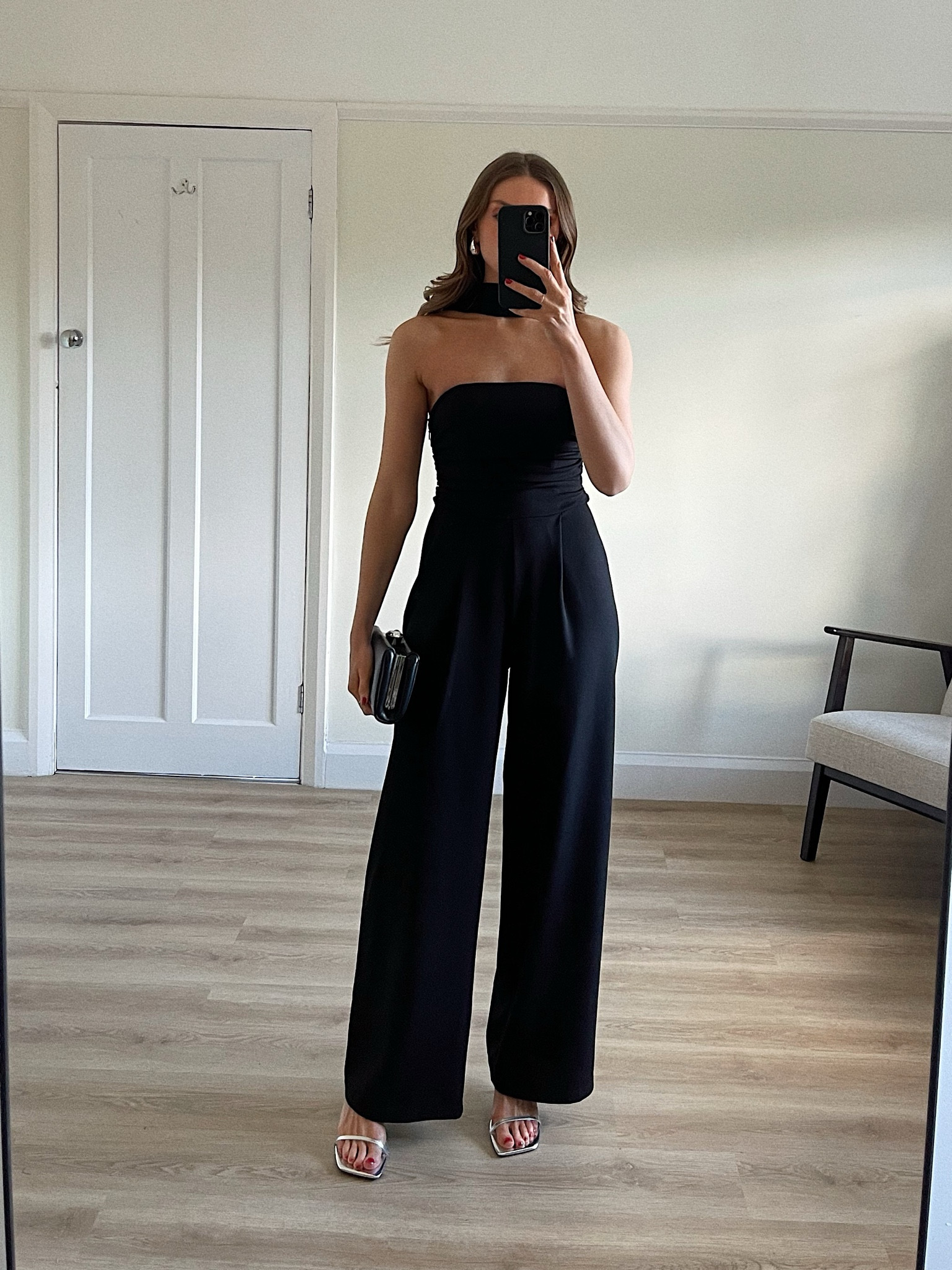 River Island occasion-wear styling 

Wearing a size 8 in the Black Ruched Top Wide Leg Jumpsuit
True to size
I’m 5ft 6

Topshop silver heels




Wedding guest outfit
The races outfit 
Evening outfit
Black tie outfit

#LTKSeasonal #LTKeurope #LTKstyletip