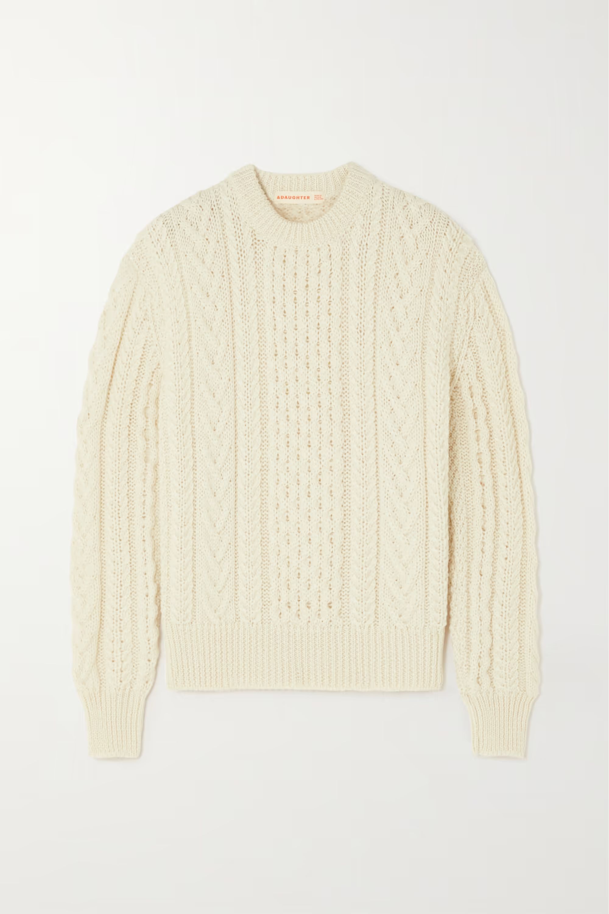 Aran cable-knit wool sweater | NET-A-PORTER (US)