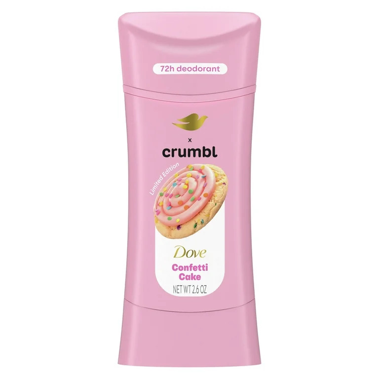 Dove Crumbl Deodorant Stick Crumbl Confetti Cake Aluminum Free, 2.6 oz | Walmart (US)
