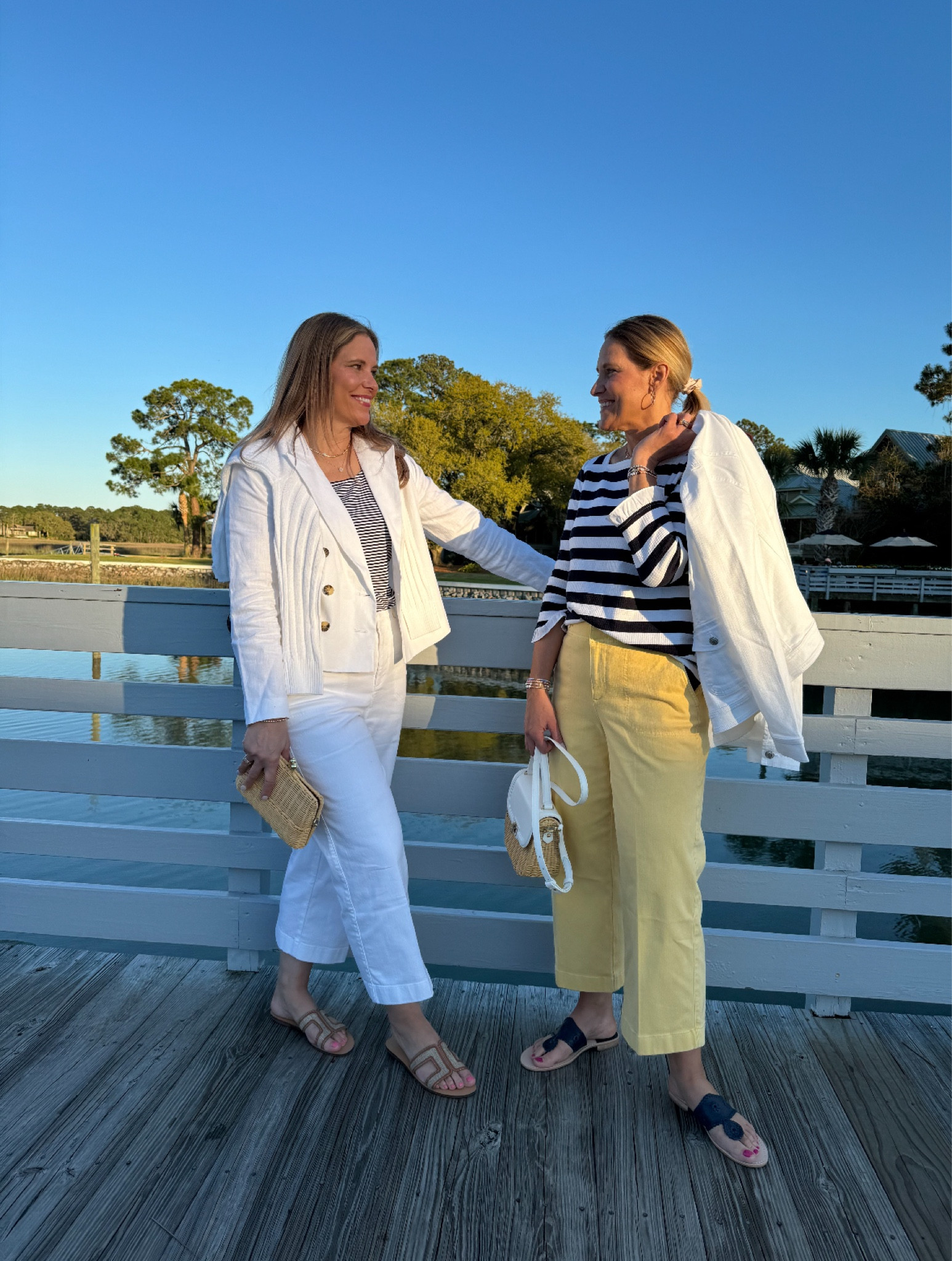 Our most popular outfits from last week!  These are such high quality! 

True to size or even size down one with the stretch depending on how you like pants to fit. We did our normal 10 but could have done 8. Shirts jackets all size medium. Love the bags too! Adorable, classic style!

#LTKover40 #LTKmidsize #LTKsalealert