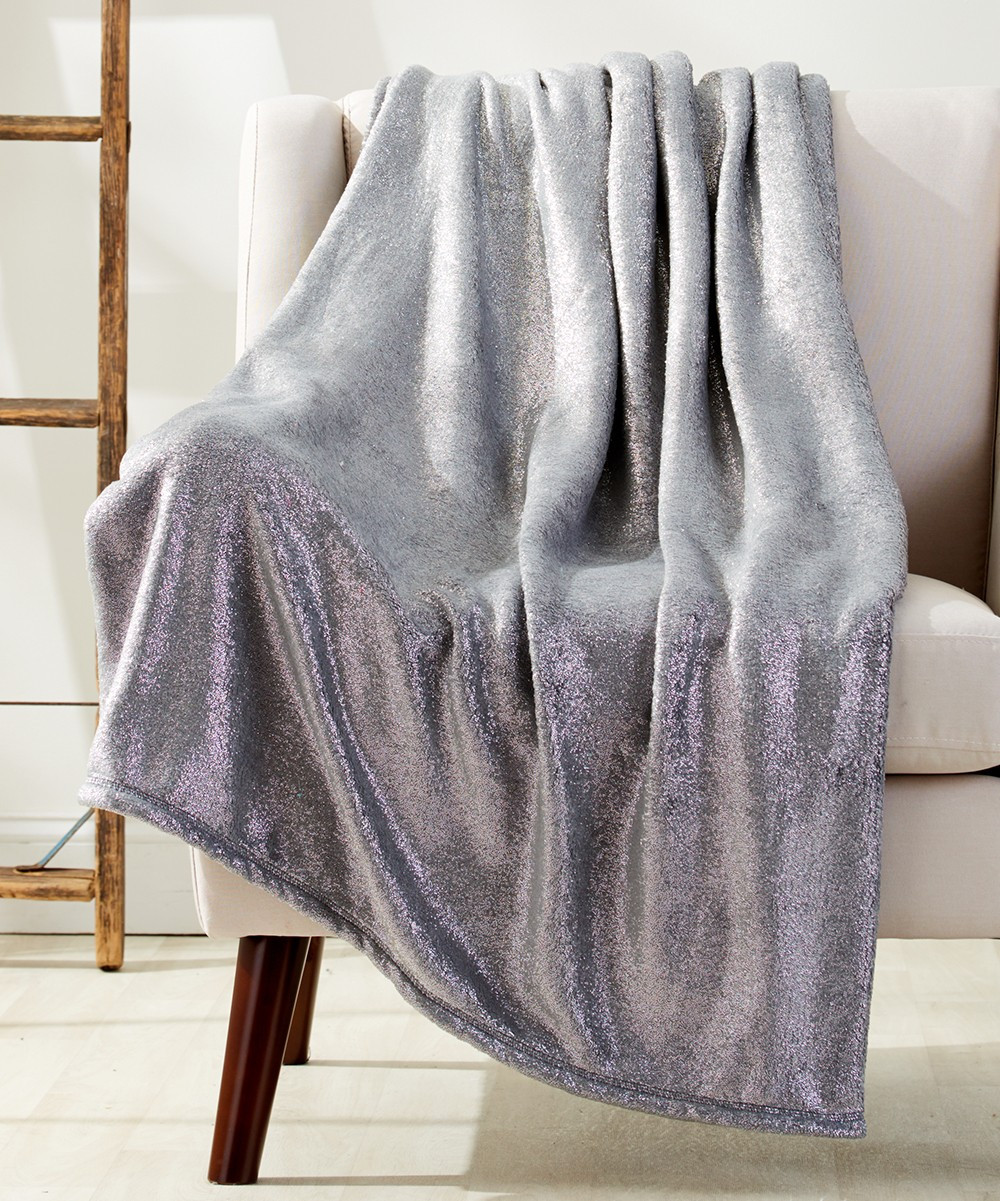 Gray Sparkle Throw | zulily