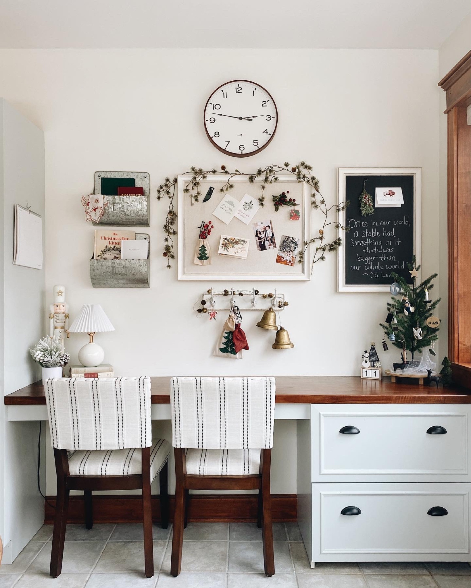Christmas command center - organization - office - family friendly 

#LTKhome #LTKHoliday #LTKfamily