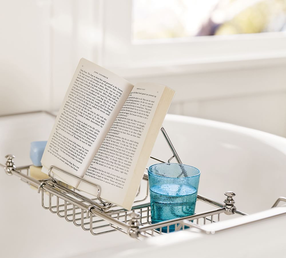 Mercer Bathtub Caddy, Polished Nickel finish | Pottery Barn (US)