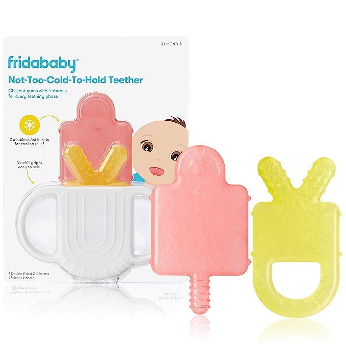 Amazon.com : Not-Too-Cold-to-Hold BPA-Free Silicone Teether for Babies by Frida Baby : Baby | Amazon (US)