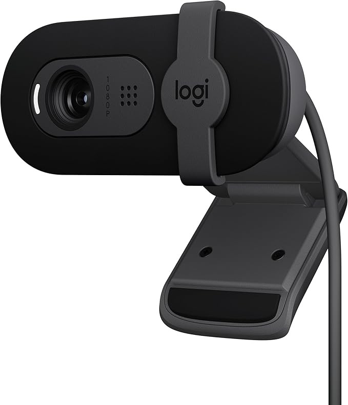 Logitech Brio 101 Full HD 1080p Webcam for Meetings, Streaming, Desktop, Laptop, PC - Built-in Mi... | Amazon (US)