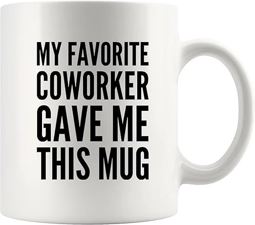 Panvola My Favorite Coworker Gave Me This Mug Coffee Cup Going Away Funny Office Boss Employer Em... | Amazon (US)