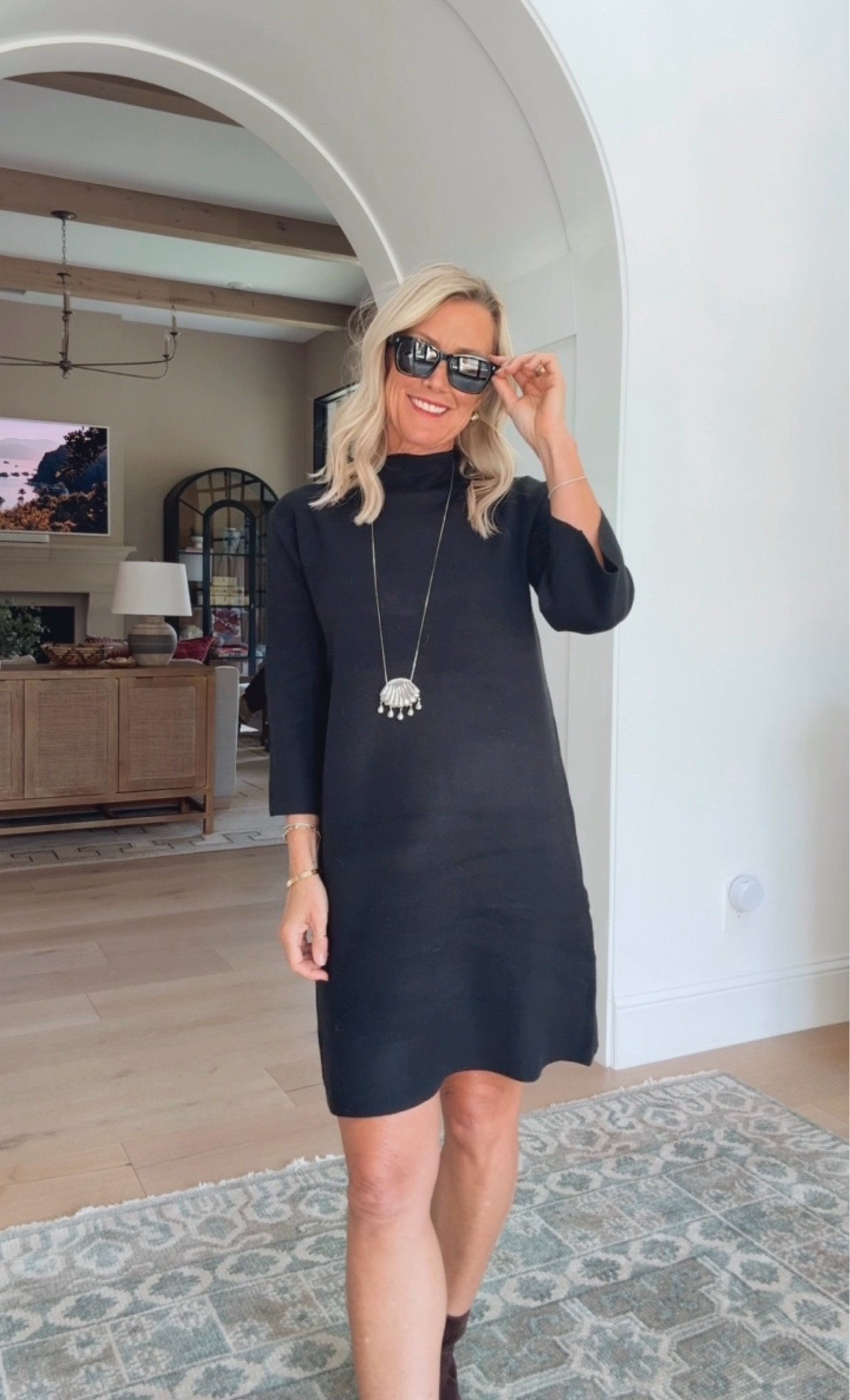 Obsessed with this mock neck sweater dress!

#LTKootd #LTKOver40 #LTKSeasonal