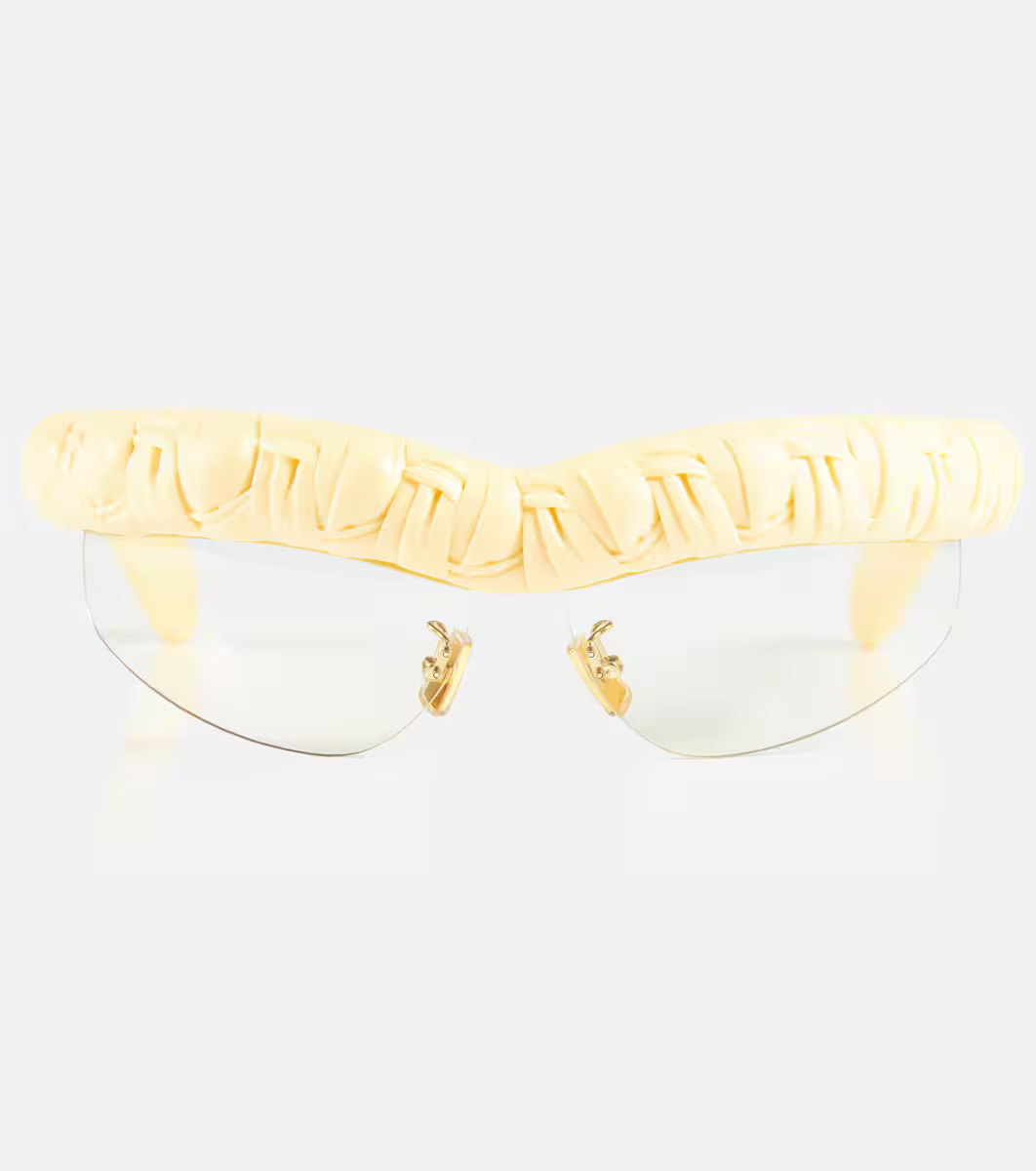 Pleat Wraparound oval sunglasses | Mytheresa (INTL)
