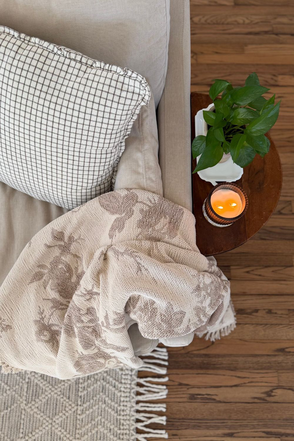 Proof that a few simple swaps can make all the difference. Loving this Chris Loves Julia Dinah throw pillow with this new @target Studio McGee woven blanket. Simple, cozy, and such an easy upgrade.

Throw pillow details: it’s the Ivory/Earth color, best price I found was on Amazon, and I went with the 22x22 filled with poly. 

 #LTKHome