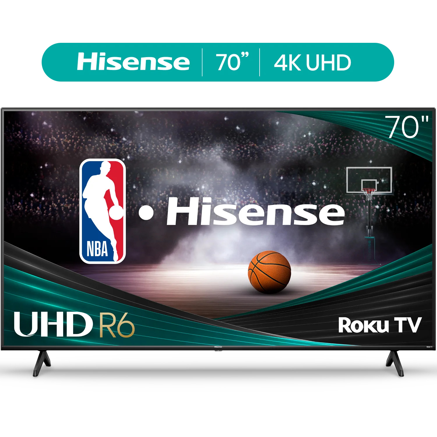Hisense 70" Class 4K UHD LED LCD Roku Smart TV HDR R6 Series 70R6E4 | Walmart (US)