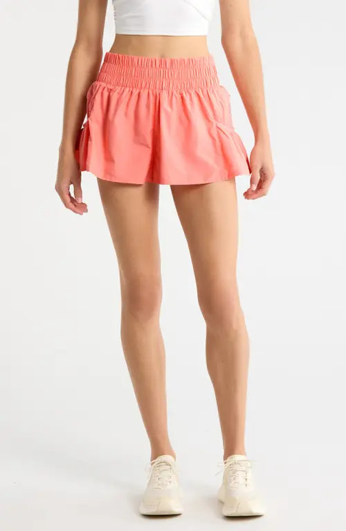 Free People FP Movement Get Your Flirt On Shorts in Fruit Punch at Nordstrom, Size Small | Nordstrom
