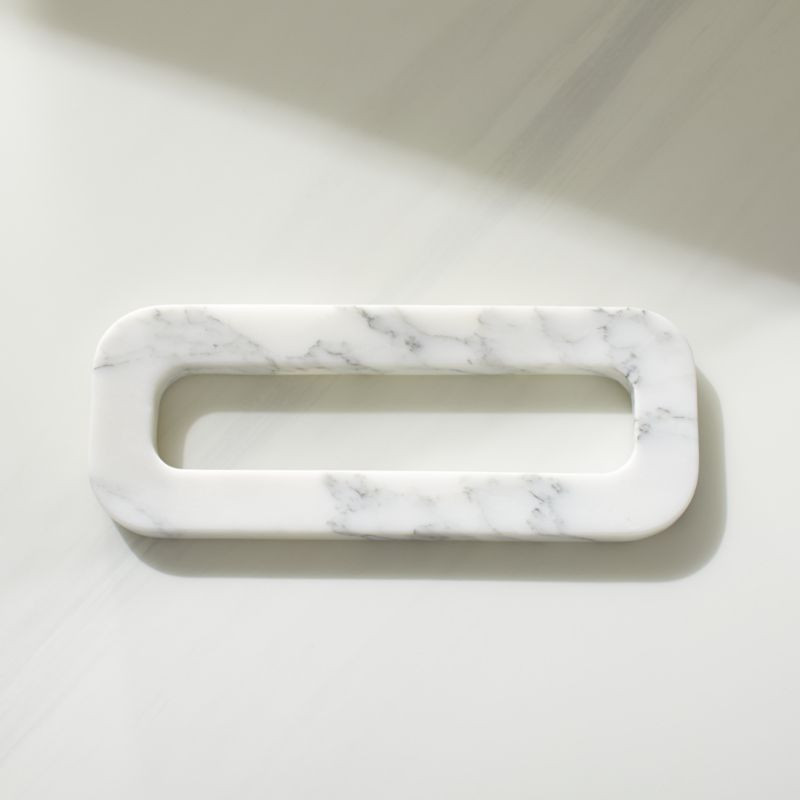 Link White Marble Trivet by Jennifer Fisher + Reviews | CB2 | CB2