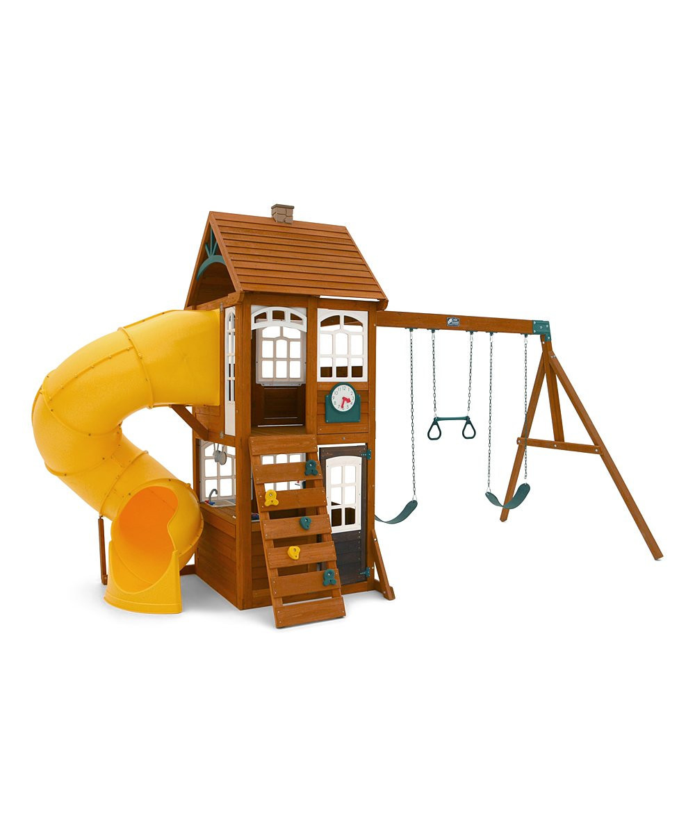 KidKraft Swing Sets and Slides - Creston Lodge Playset | Zulily