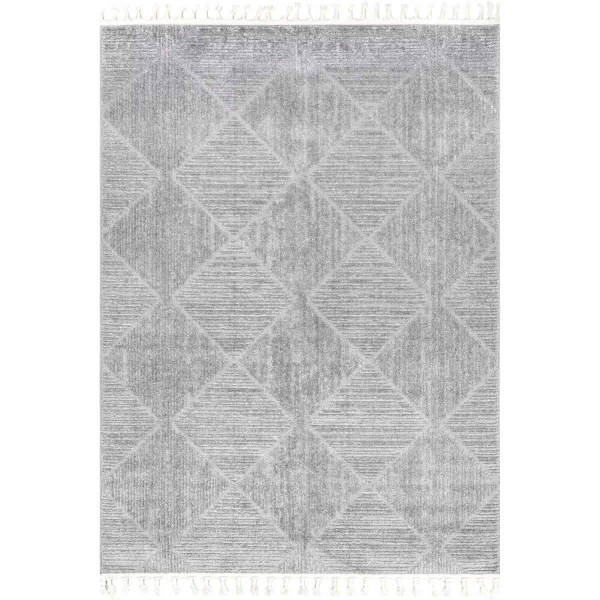 Nuloom Kerry Textured Geometric Tasseled Indoor Area Rug | Target