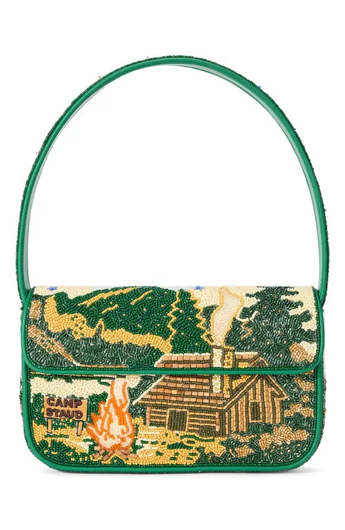 STAUD Tommy Beaded Shoulder Bag in Camp Staud at Nordstrom | Nordstrom