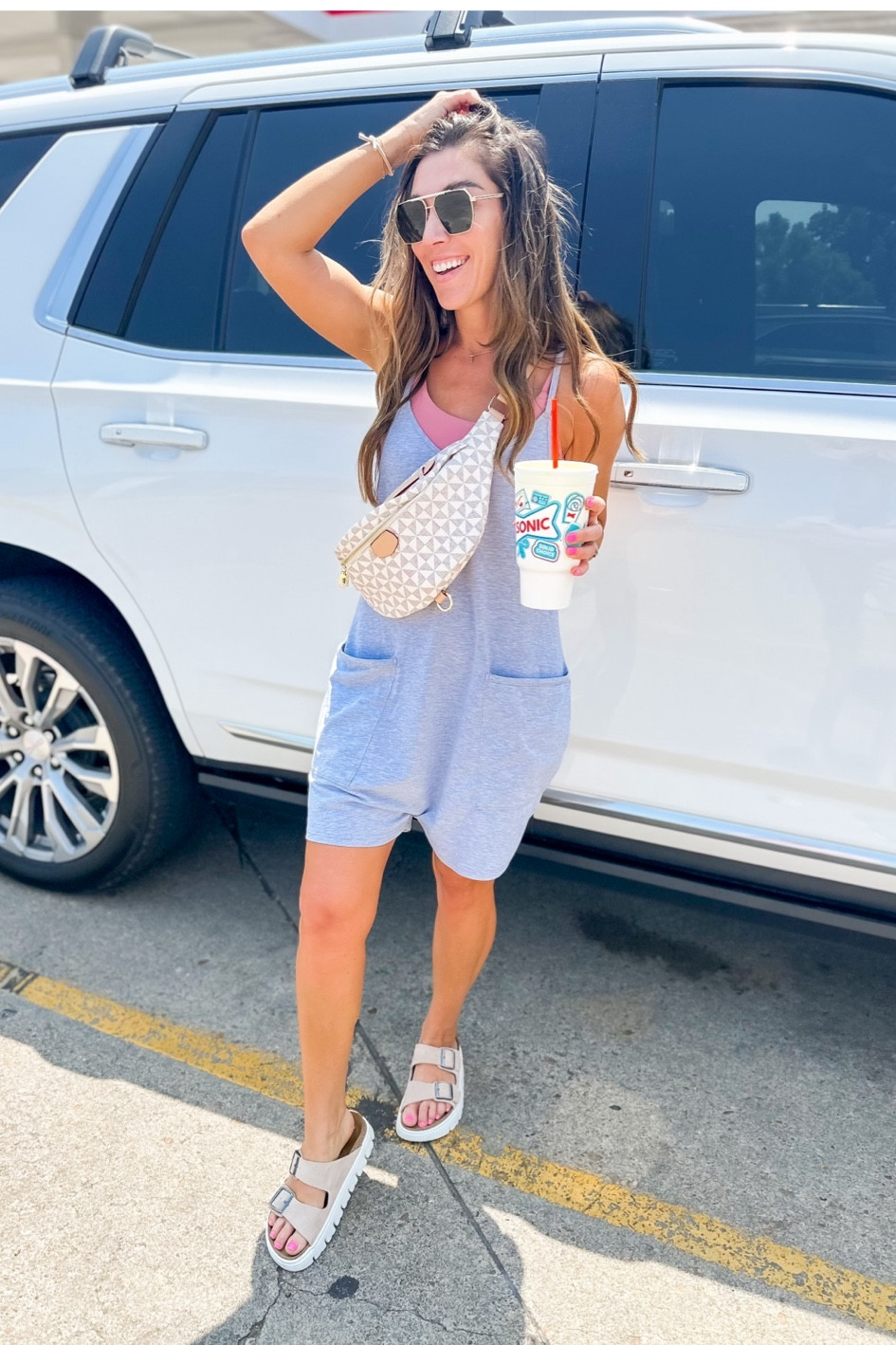 #freepeopledupe #amazon #amazondu0pe #rompers 
Wearing size small in this ADD TO CART romper. Already purchased another color. I love it more than the long one! 

#LTKtravel #LTKFind #LTKunder50