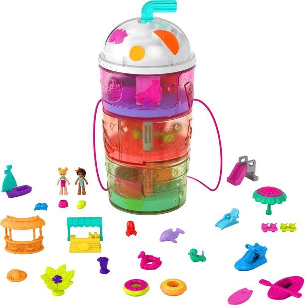 Polly Pocket Spin & Reveal Juice Can Playset with 25 Themed Surprises - Walmart.com | Walmart (US)