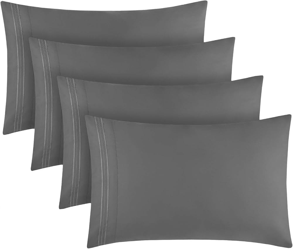 Mellanni King Size Pillow Cases Set of 2 - Iconic Collection Pillowcases - Hotel Luxury, Extra So... | Amazon (US)