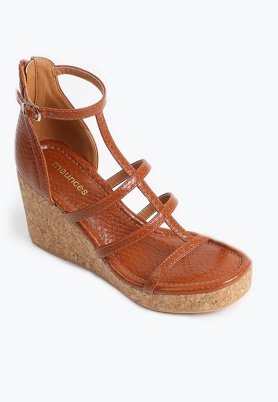 SuperCush Ava Python Cork Wedge | Maurices