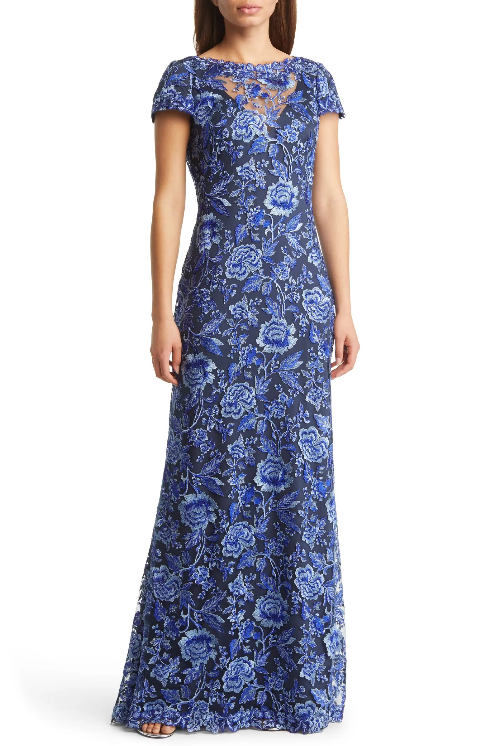 Embroidered Lace Evening Gown | Nordstrom