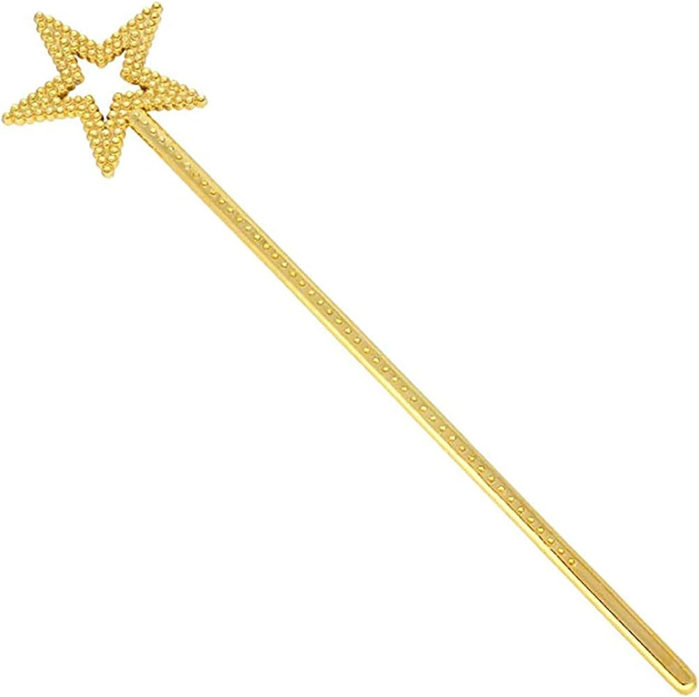 Star Wand,13 Inches Gold Fairy Princess Angel Wand Sticks for Girls Costume Birthday Party Weddin... | Amazon (US)