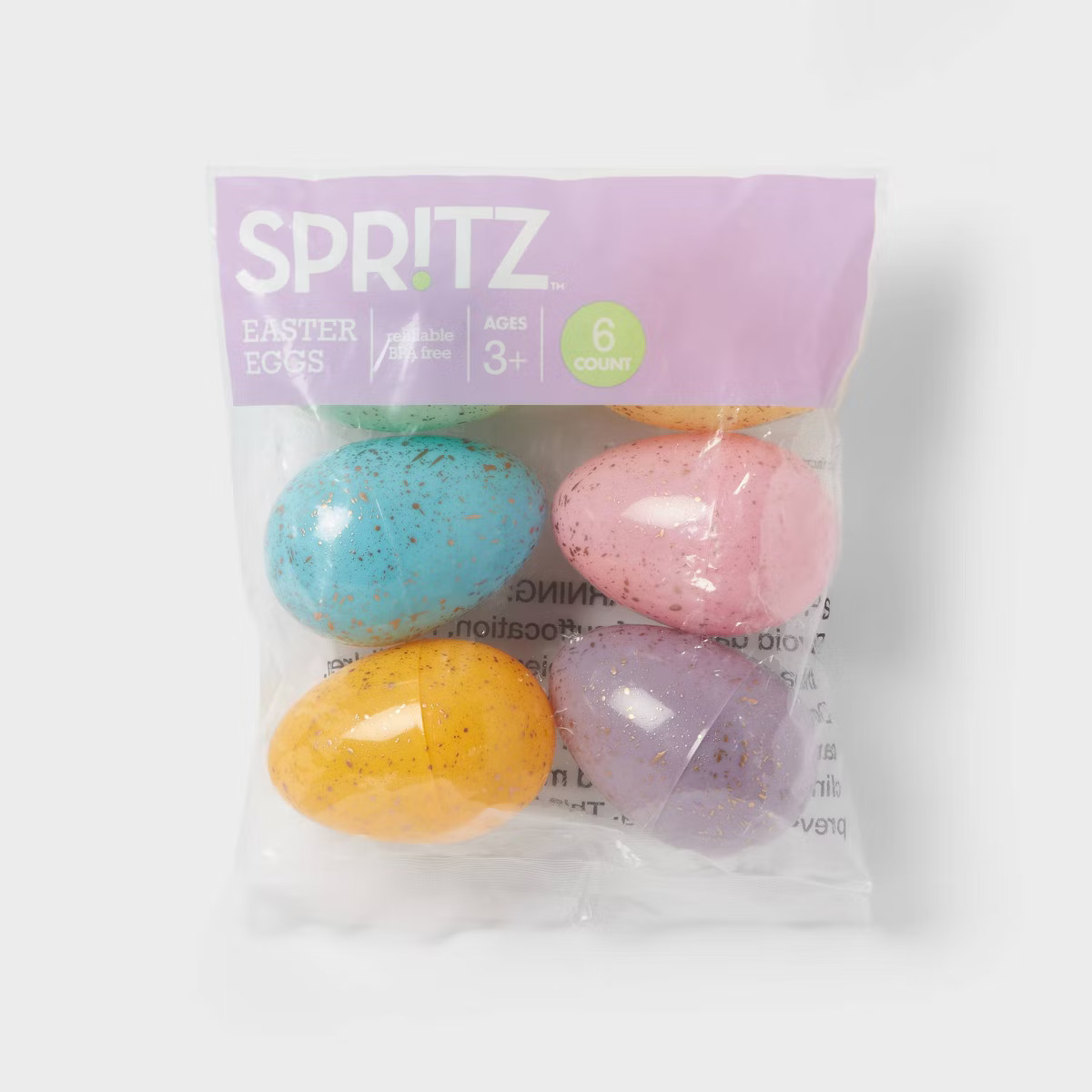 Speckle Fillable Easter Plastic Eggs 6ct - Spritz™ | Target