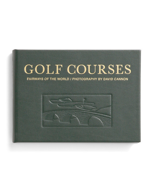 Golf Courses Leather Bound Edition Book | TJ Maxx