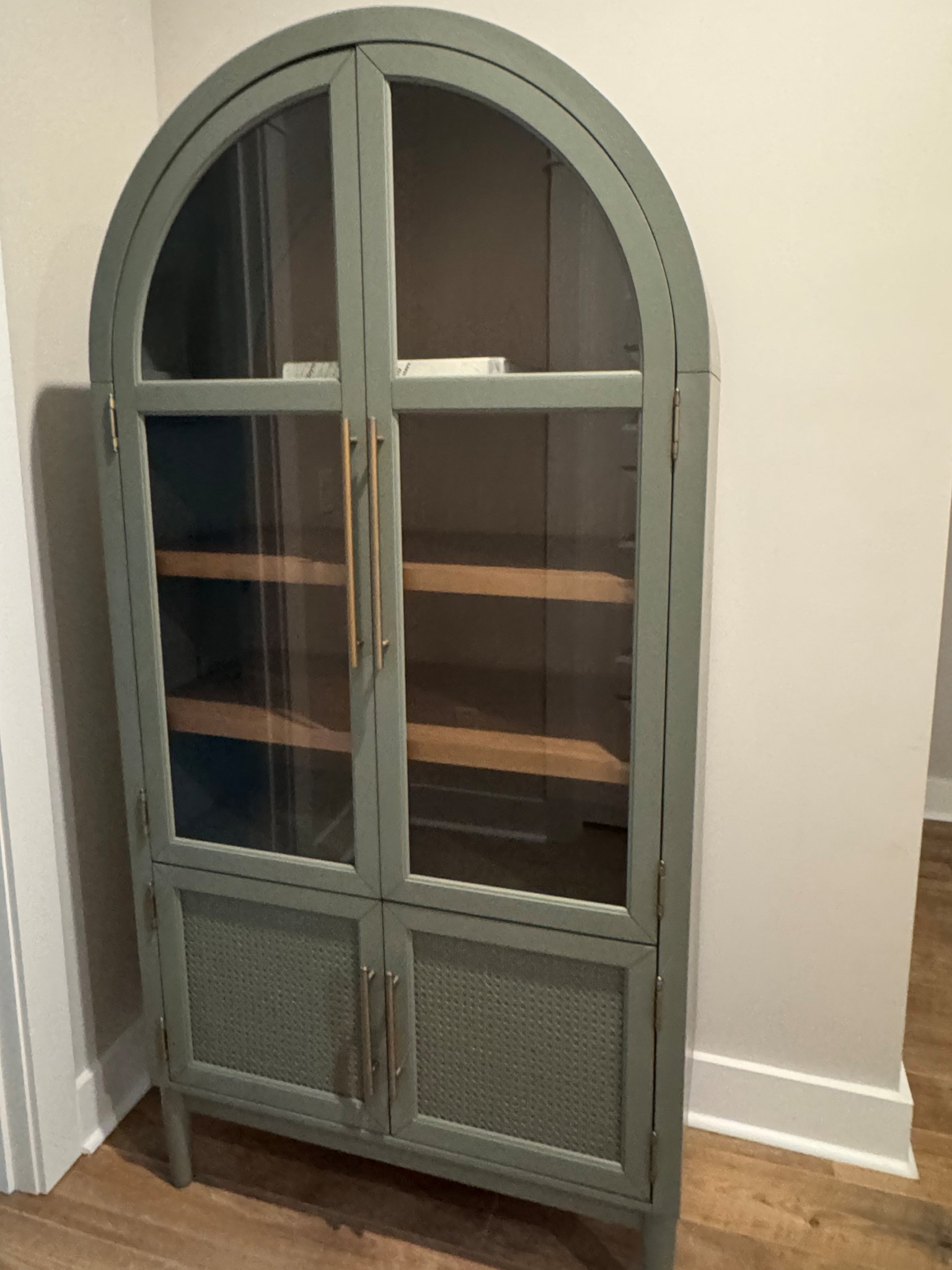 Loving this solid wood rounded top bookcase!

Available in 3 different finishes. 

#LTKHome