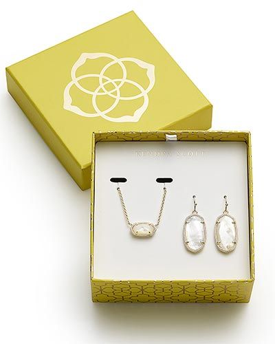 Dani Earrings and Elisa Necklace Gift Set in Gold | Kendra Scott