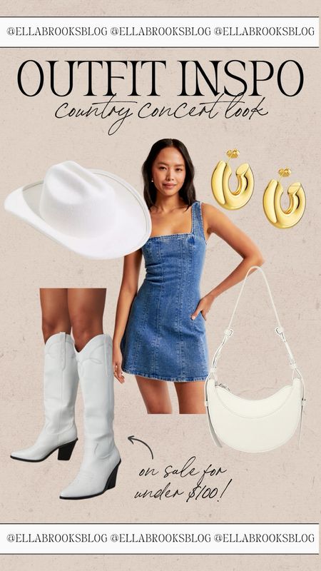 Outfit Inspo: Country Concert Look🤍
country concert, country concert outfit idea, western boots, boots on sale, denim dress, amazon accessories 

#LTKstyletip #LTKsalealert #LTKFestival