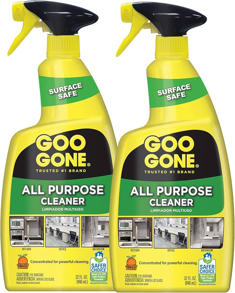 Goo Gone All-Purpose Cleaner - Removes Dirt, Grease, Grime and More - 32 Ounce - [2 Pack] | Amazon (US)