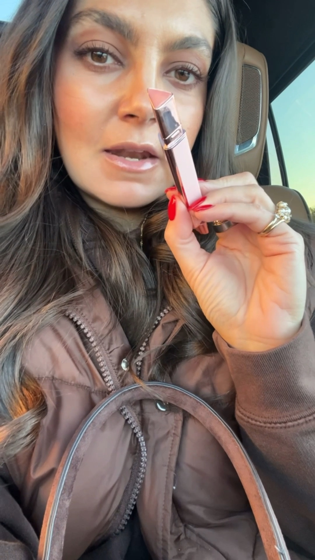 LYS speak love lip plumping glossy lip balm in the shade Charismatic 