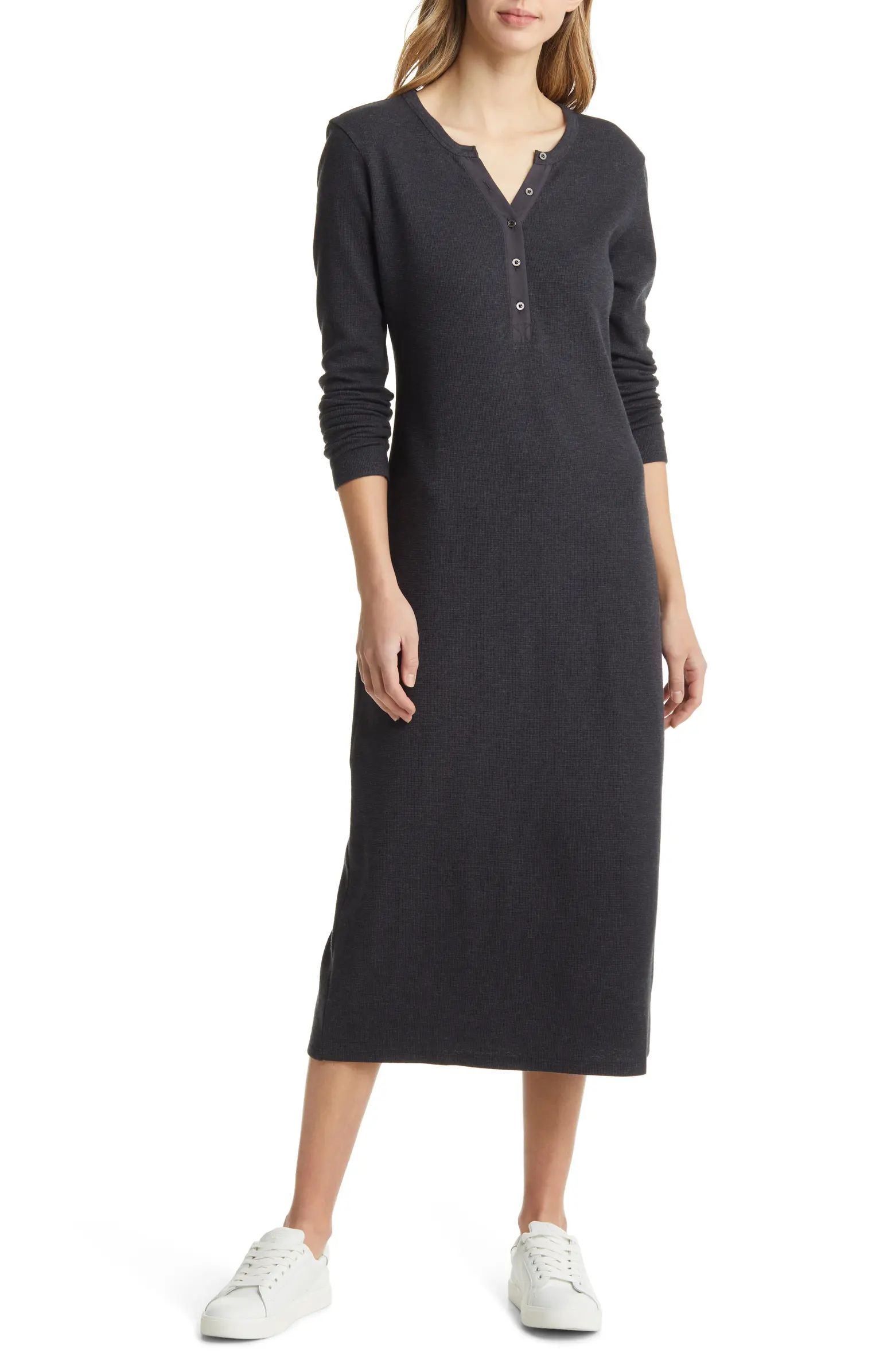 Long Sleeve Henley Dress | Nordstrom