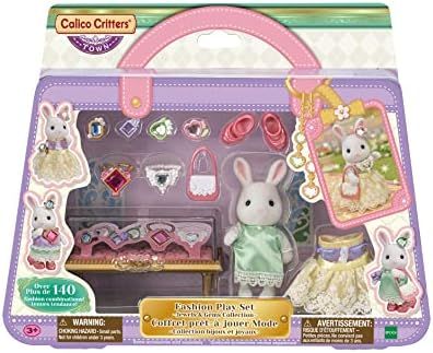 Amazon.com: Calico Critters Fashion Playset Jewels & Gems Collection, Dollhouse Playset with Snow... | Amazon (US)