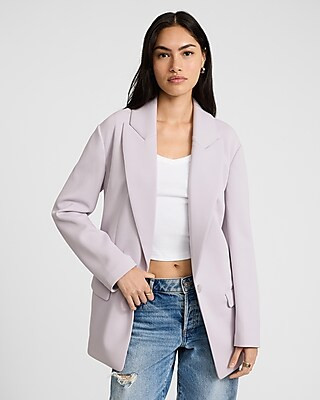 Oversized Scuba Blazer | Express