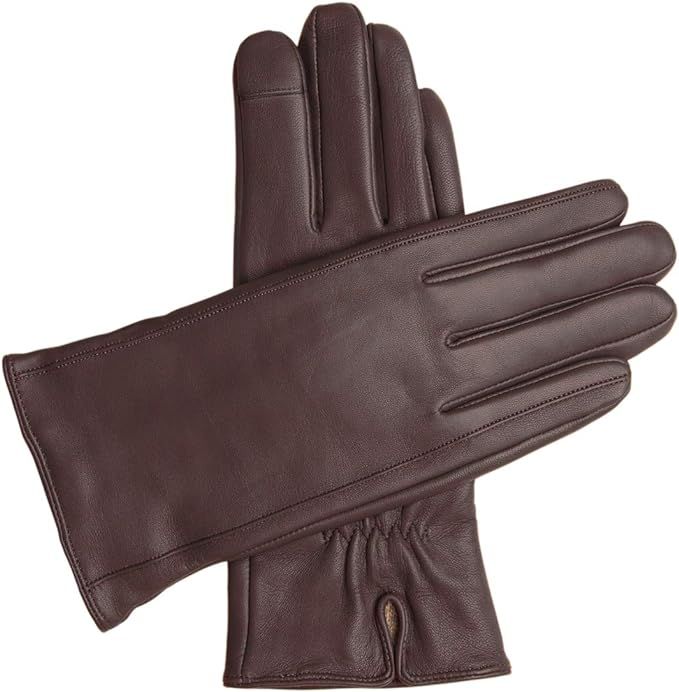 Downholme Touchscreen Leather Cashmere Lined Gloves for Women | Amazon (US)