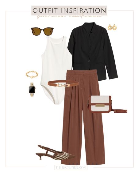 Summer neutral workwear outfit inspo

Therecruitermom workwear business casual trouser pants old navy 

#LTKMidsize #LTKWorkwear #LTKFindsUnder50