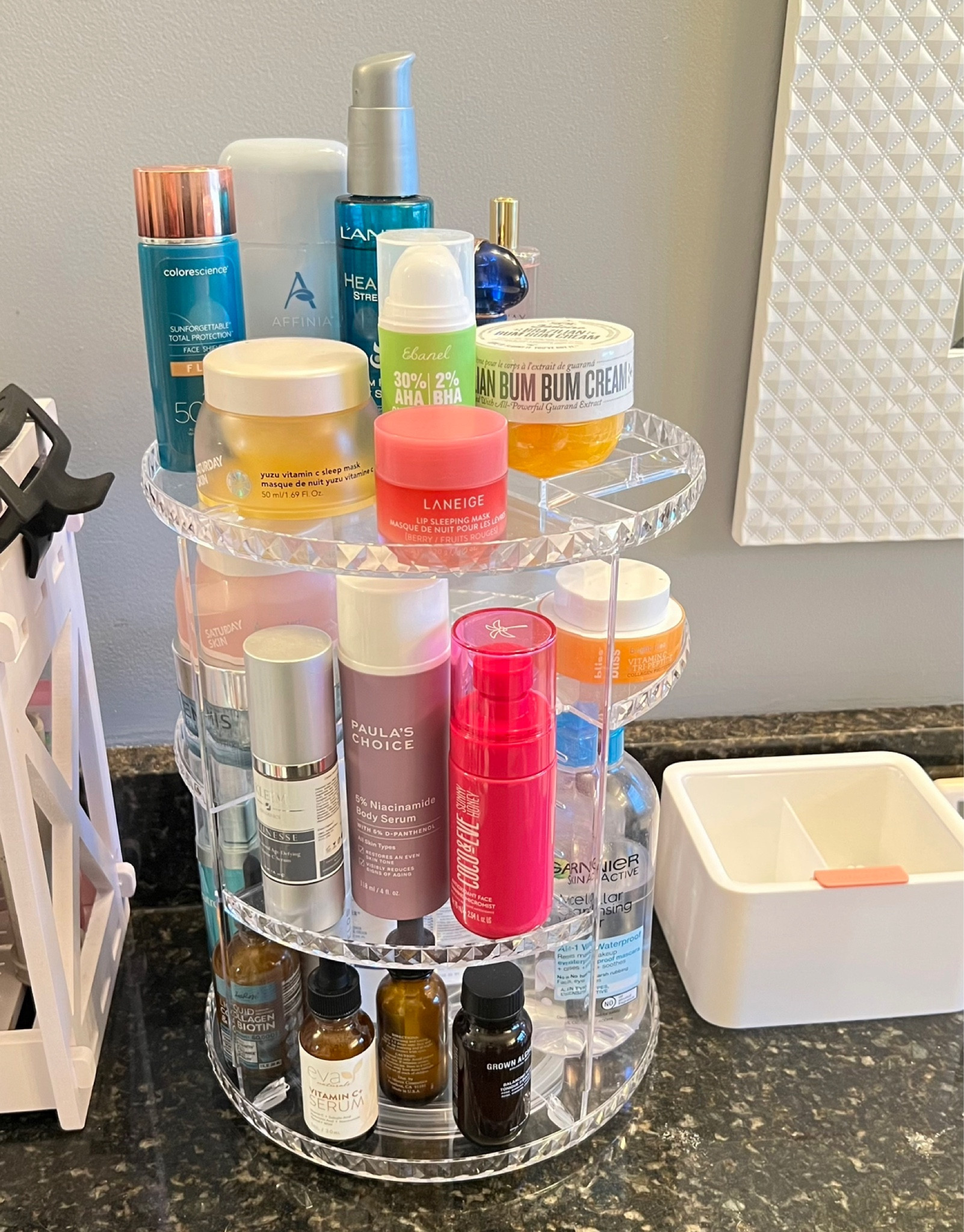 This rotating organizer made a HUGE difference on my vanity! Saves so much space and stores everything I need for my favorite skin care products!

#LTKsalealert #LTKbeauty #LTKcurves