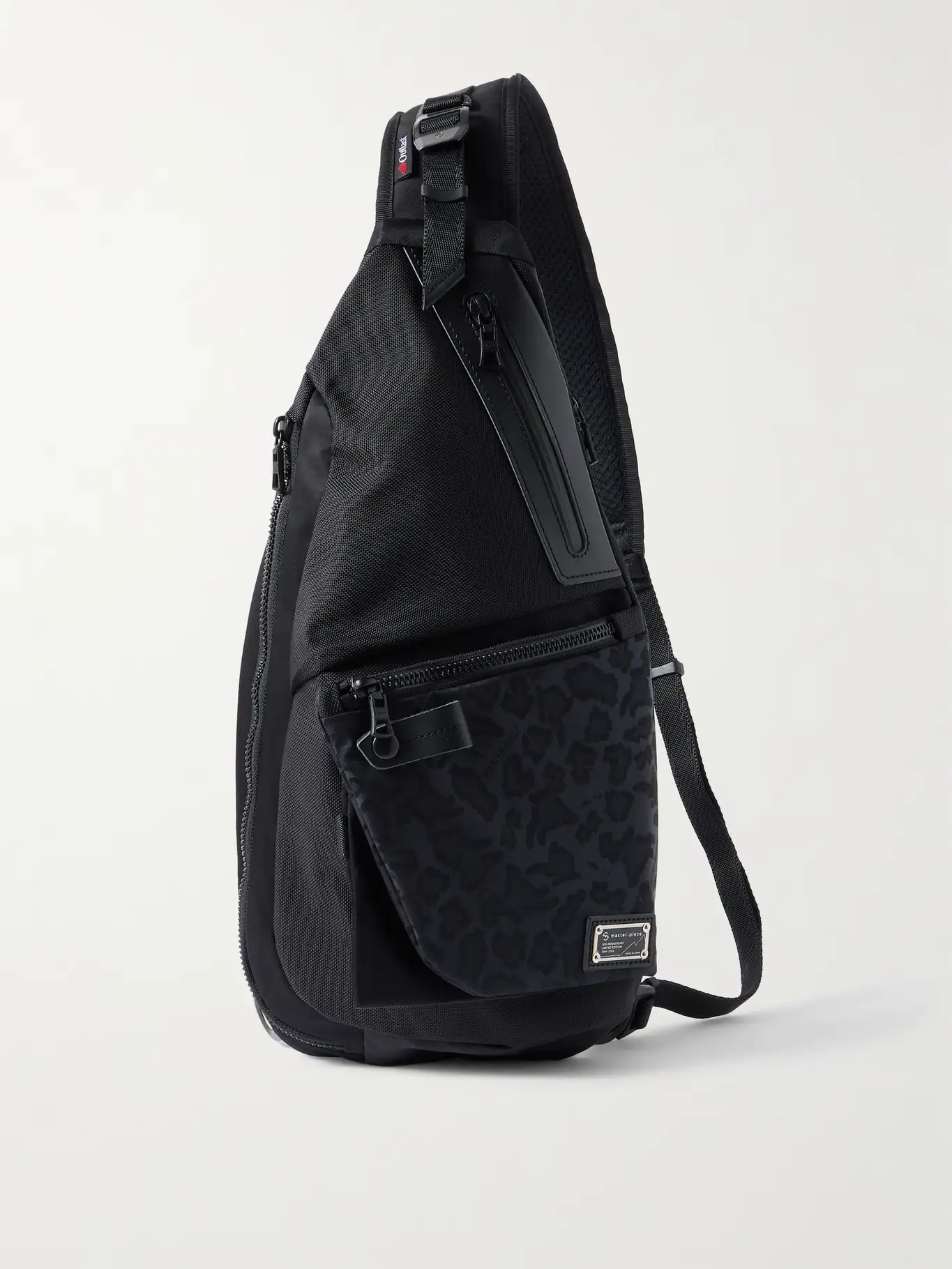 Black Crazy Circus Leather-Trimmed Leopard-Print Mastertex™ Sling Bag | Mr Porter (EMEA)
