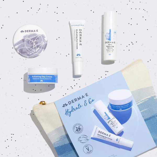 Hydrate & Go Holiday  Bag Set | DERMAE