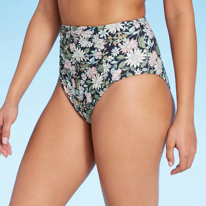 Women's Sweet Meadows Ditsy High Waist Bikini Bottom - Kona Sol™ Multi | Target