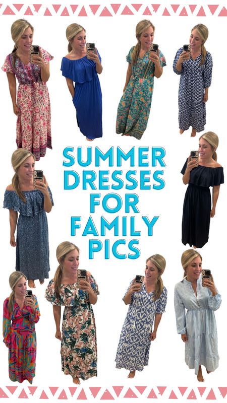 Summer dresses perfect for family pictures at the beach! Flattering styles and easy to coordinate for family matching. 

I’m 5’2” and wearing a small

#LTKfindsunder50 #LTKfamily #LTKstyletip